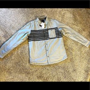 Quicksilver Men Quilted & Textured Button Up Shirt